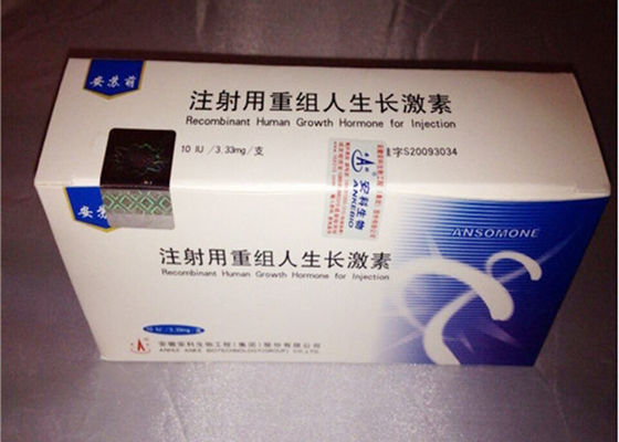 Original ISO9001 100IU ANSOMONE HGH Hormone Peptide For Muscle Growth