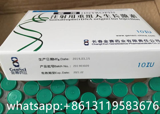 10IU 3.7mg Jintropin HGH Human Growth Peptide ISO9001 For Fat Burning